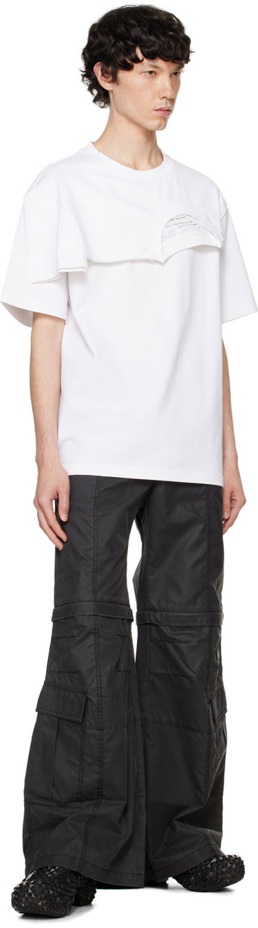 Tričko Feng Chen Wang Feng Chen Wang Double Collar T-Shirt Biela | FF12TSH715W, 3