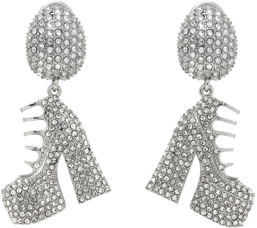 Náušnice Marc Jacobs Marc Jacobs Kiki Crystal Platform Boots Drop Earrings Metalická | 2R3JER001J77, 0