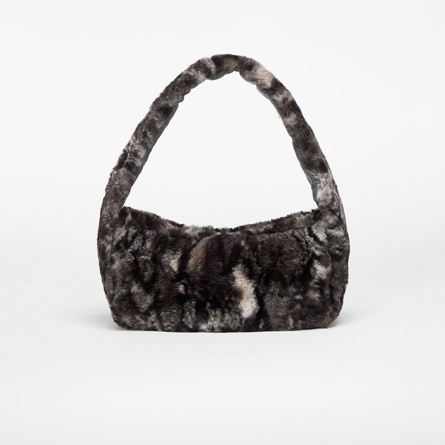Taška cez rameno adidas Originals Small Faux Fur Shoulder Bag Šedá | JY2569, 0