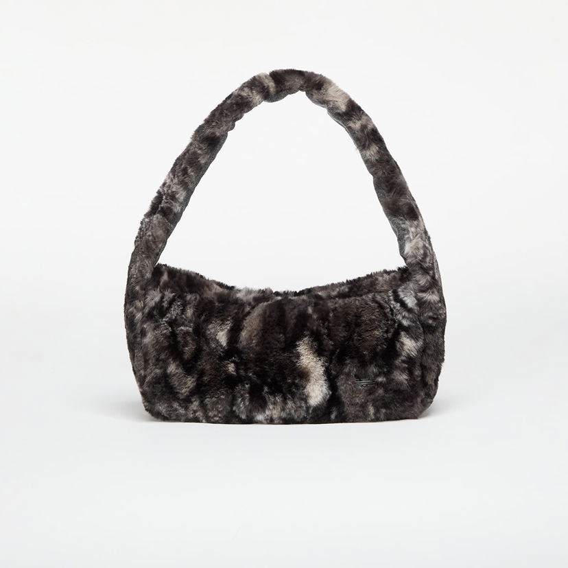 Taška cez rameno adidas Originals Small Faux Fur Shoulder Bag Šedá | JY2569
