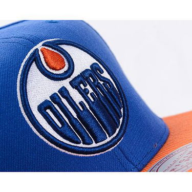 Šiltovka Mitchell & Ness Edmonton Oilers Two Tone Oilers Snapback Modrá | HHSS5367-EDOYYPPPNYOR, 4
