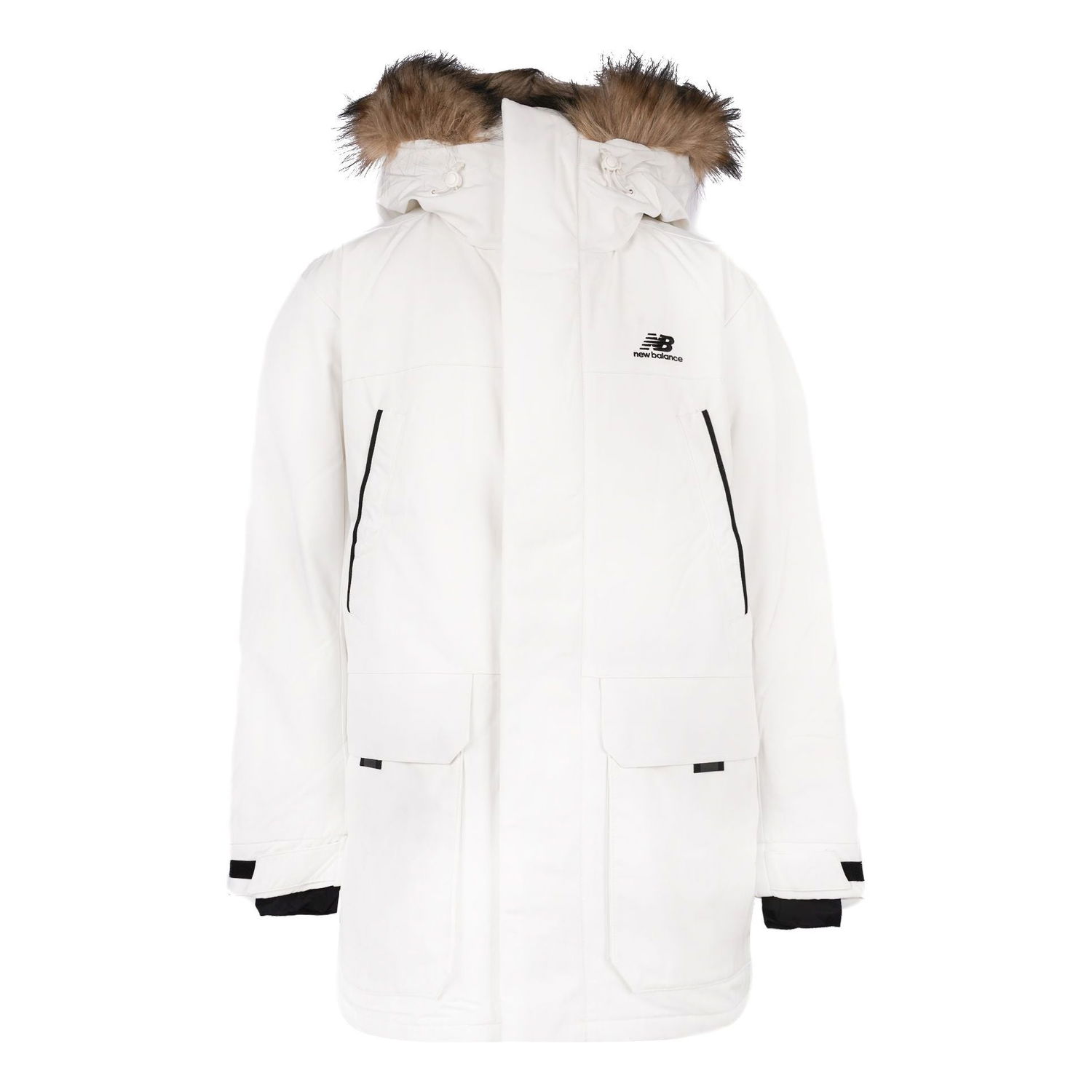 Parka New Balance Warm Long Down Parka Biela | NPA46011-IV, 0