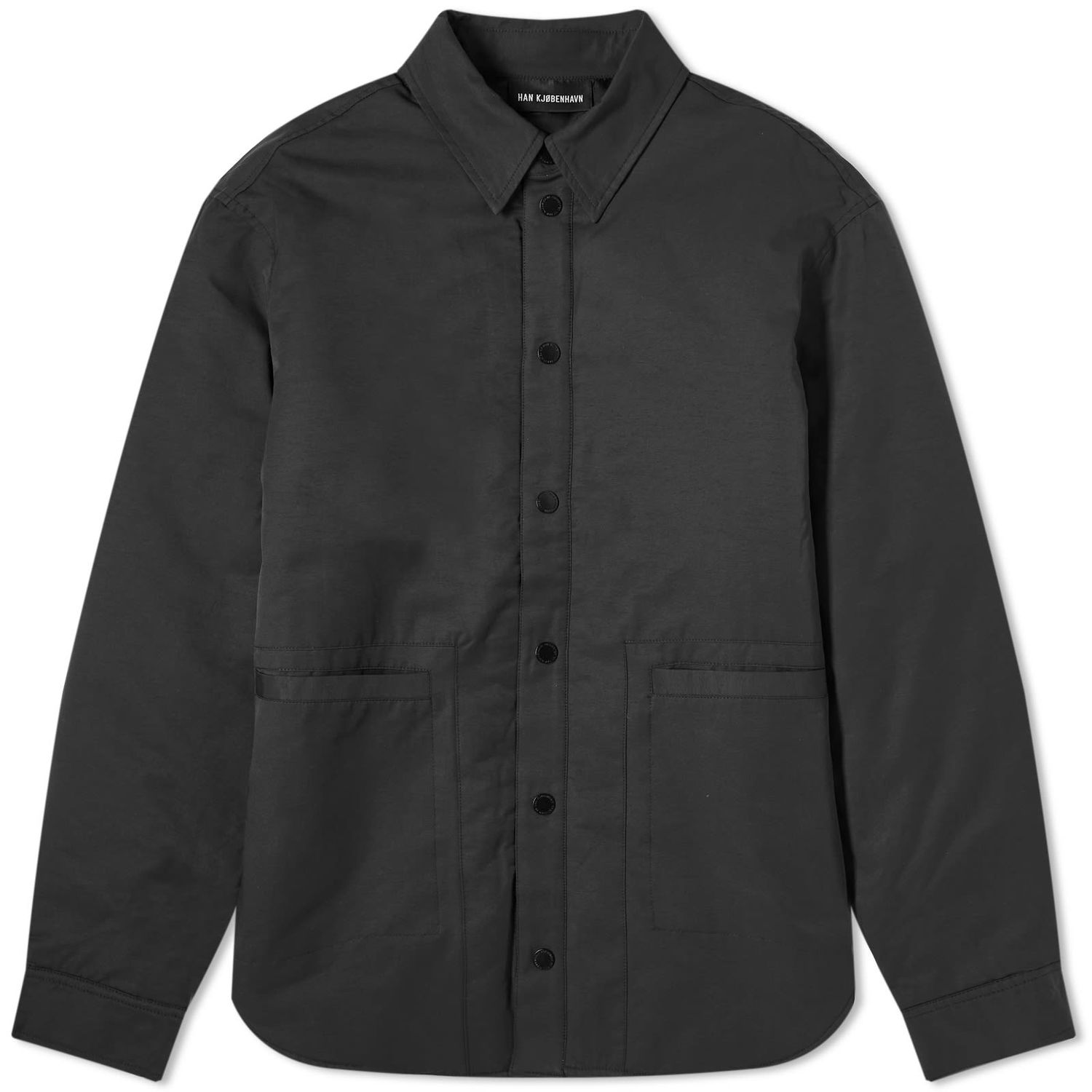 Košeľa Han Kjøbenhavn Han Kjobenhavn Padded Overshirt Čierna | M-133673-BLK, 0
