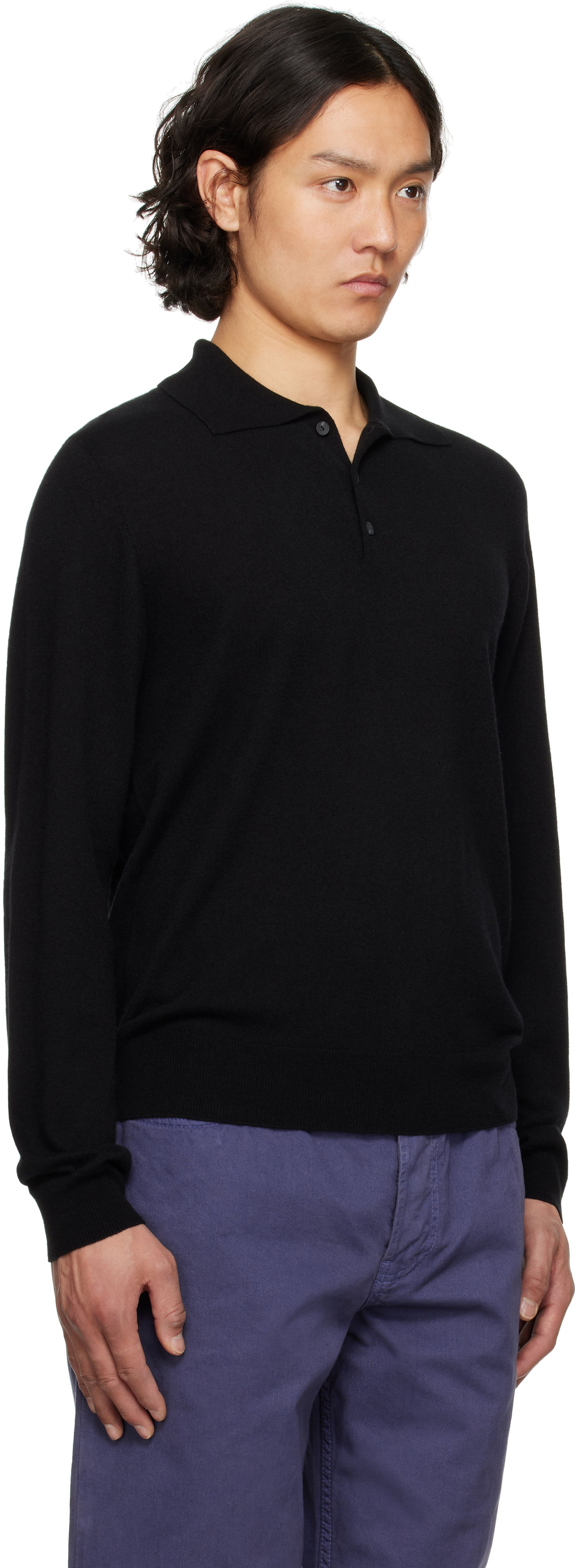 Sveter The Row The Row Judi Knit Polo Čierna | 918-Y751, 1