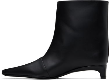Starostlivosť o obuv Loulou de Saison Loulou de Saison Leather Ankle Boots Čierna | CELINE, 2