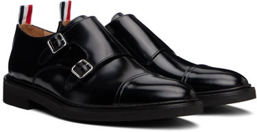 Oblečenie Thom Browne Thom Browne Soft Spazzolato Double Monk Strap Shoes Čierna | MFG018C-L0043, 3