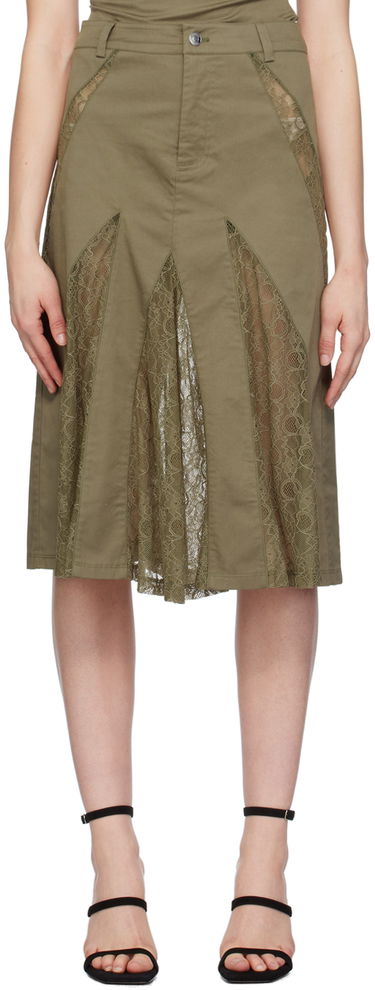 Sukňa Miaou Miaou Anita Lace Midi Skirt Zelené | 4058SPSHUN, 0
