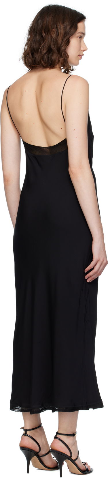 Šaty TOTEME TOTEME Satin Slip Midi Dress Čierna | 252-WRD0186-FB0418, 2