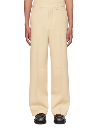 Nohavice AMI Large Fit Trousers Béžová | UTR403.WV0004