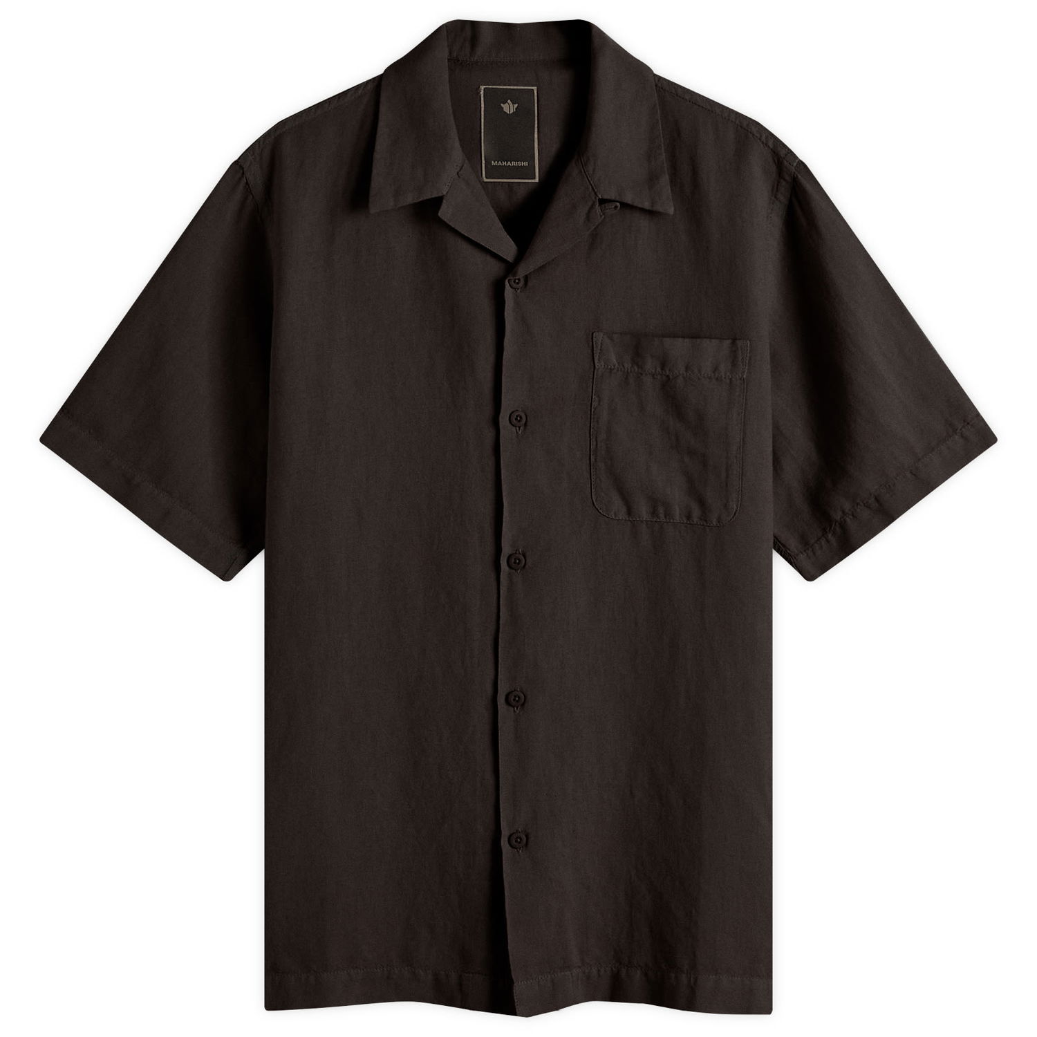 Košeľa Maharishi Maharishi Hemp Vacation Shirt, Size Large Čierna | 5211-BLK, 1
