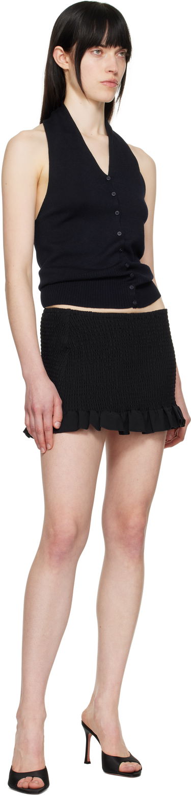 Sukňa GUIZIO Guizio Apolline Smocked Miniskirt Čierna | S25322W015, 3