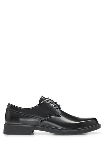 Oblečenie a doplnky BOSS Leather Derby Shoes with Metal Eyelets Čierna | 50536164, 1