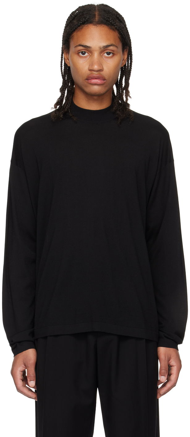 Tričko The Row Delsie Long Sleeve T-Shirt Čierna | 267-Y590, 0