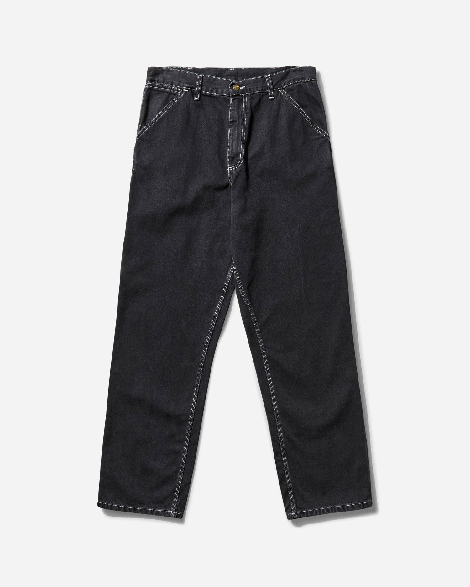 Džínsy Carhartt WIP Single Knee Stone Washed Pants Čierna | I034864 8906, 0