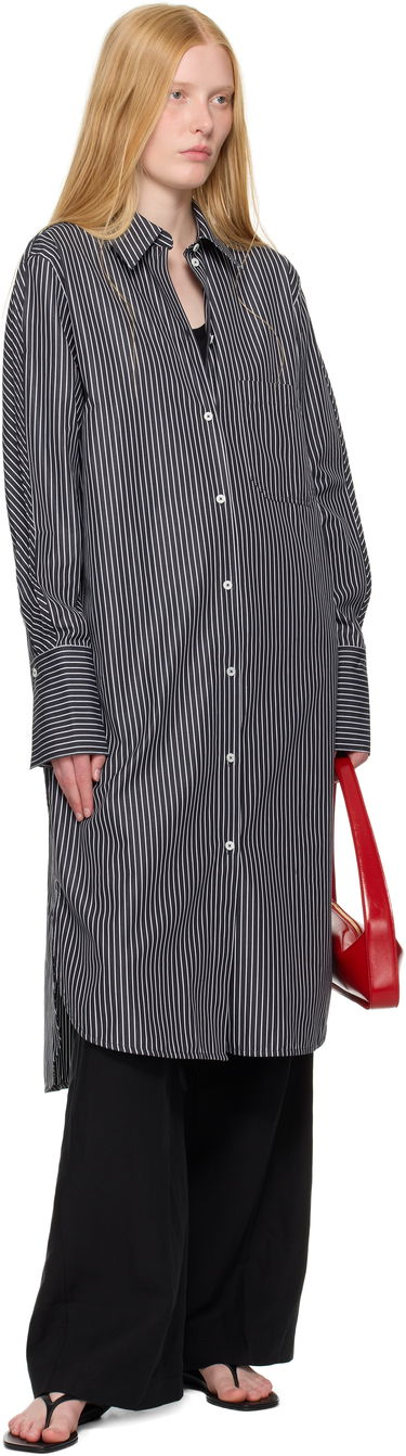 Šaty TOTEME TOTEME Striped Shirt Dress Čierna | 253-WRD0201-FB0436, 3