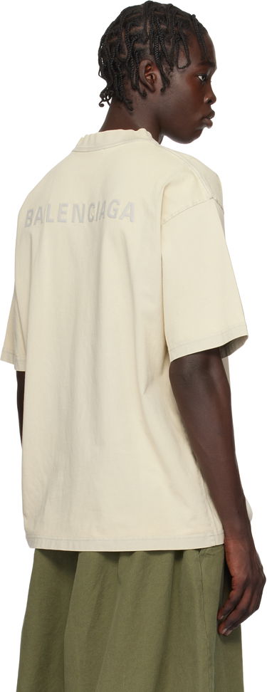 Ľadvinka Balenciaga New Back Medium Fit T-Shirt Čierna | 764235TPVK19755, 2