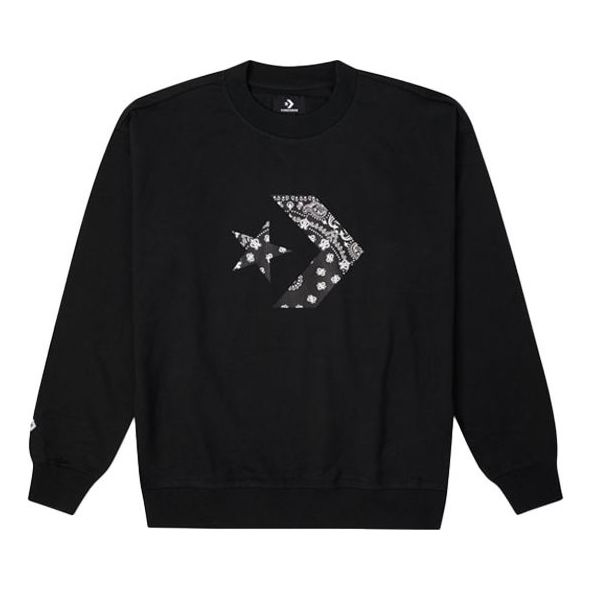 Mikina Converse Star Chevron Paisley Pattern Sweatshirt Čierna | 10023164-A02