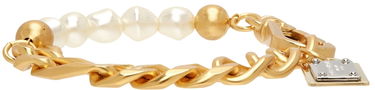 Náramok Dolce & Gabbana Dolce&Gabbana DG Logo Pearl Chain Bracelet Metalická | WBN7P3 W1111, 2