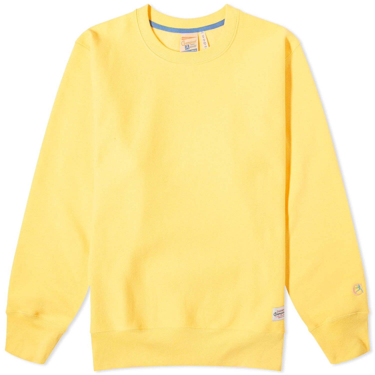 Mikina Champion Made in USA Reverse Weave Crew Sweat Žltá | S7448-XATEO, 0
