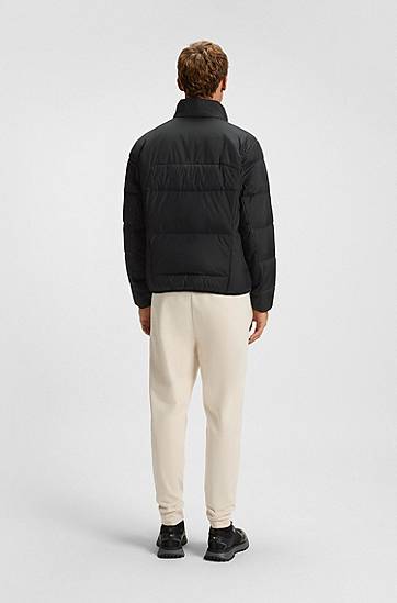 Prešívaná bunda BOSS Water-repellent down jacket with sleeve pocket Čierna | 50544322, 1