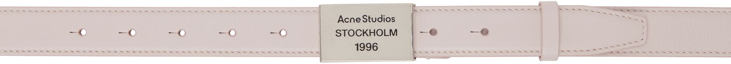 Opasok Acne Studios Acne Studios Logo Plaque Belt Ružová | C80213-, 0
