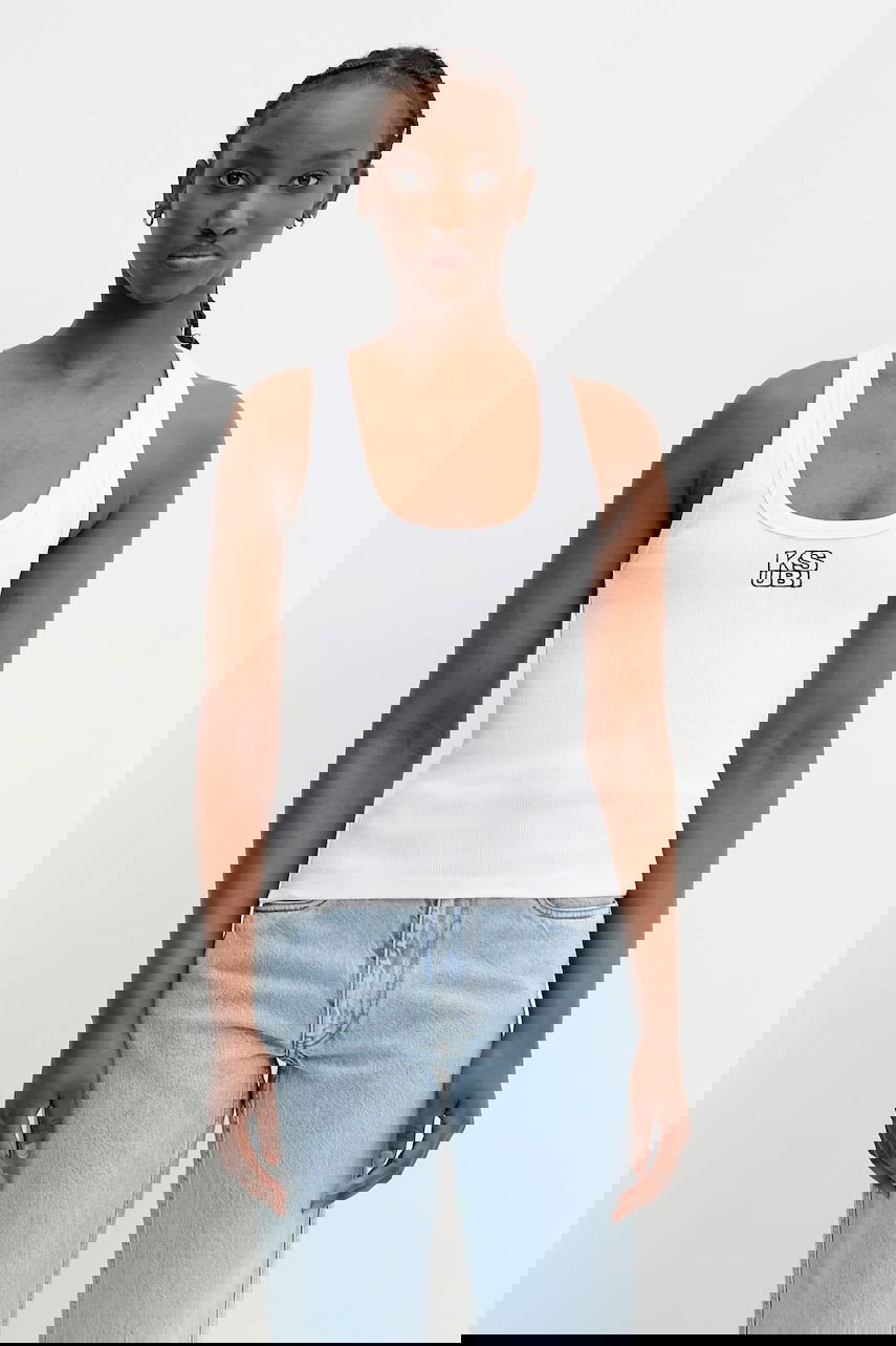 Tielko Ksubi KSUBI Stacked Origin Tank Top Biela | WPS24TA005, 0