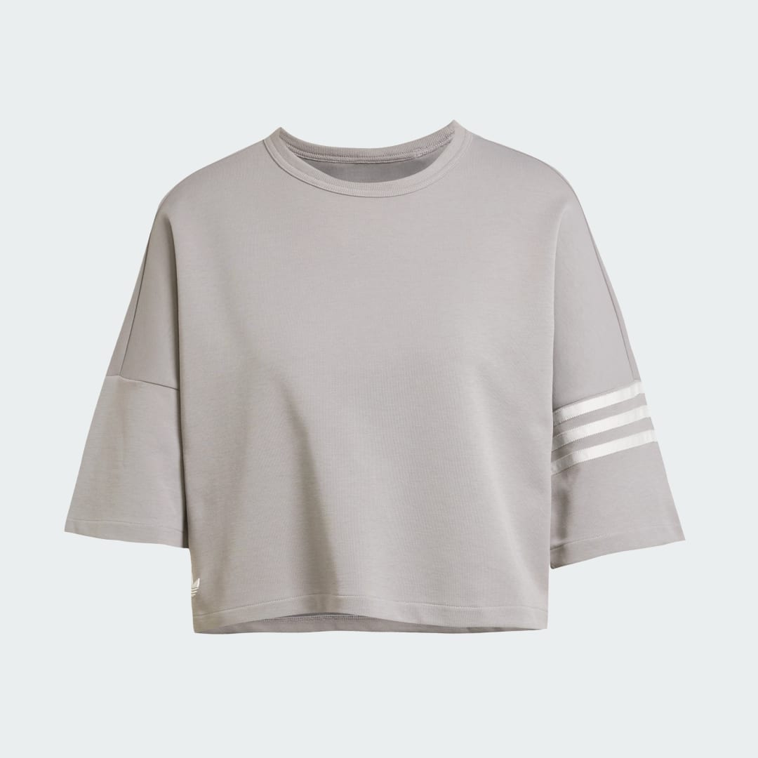 Neuclassics Cropped Three Stripe Sweatshirt