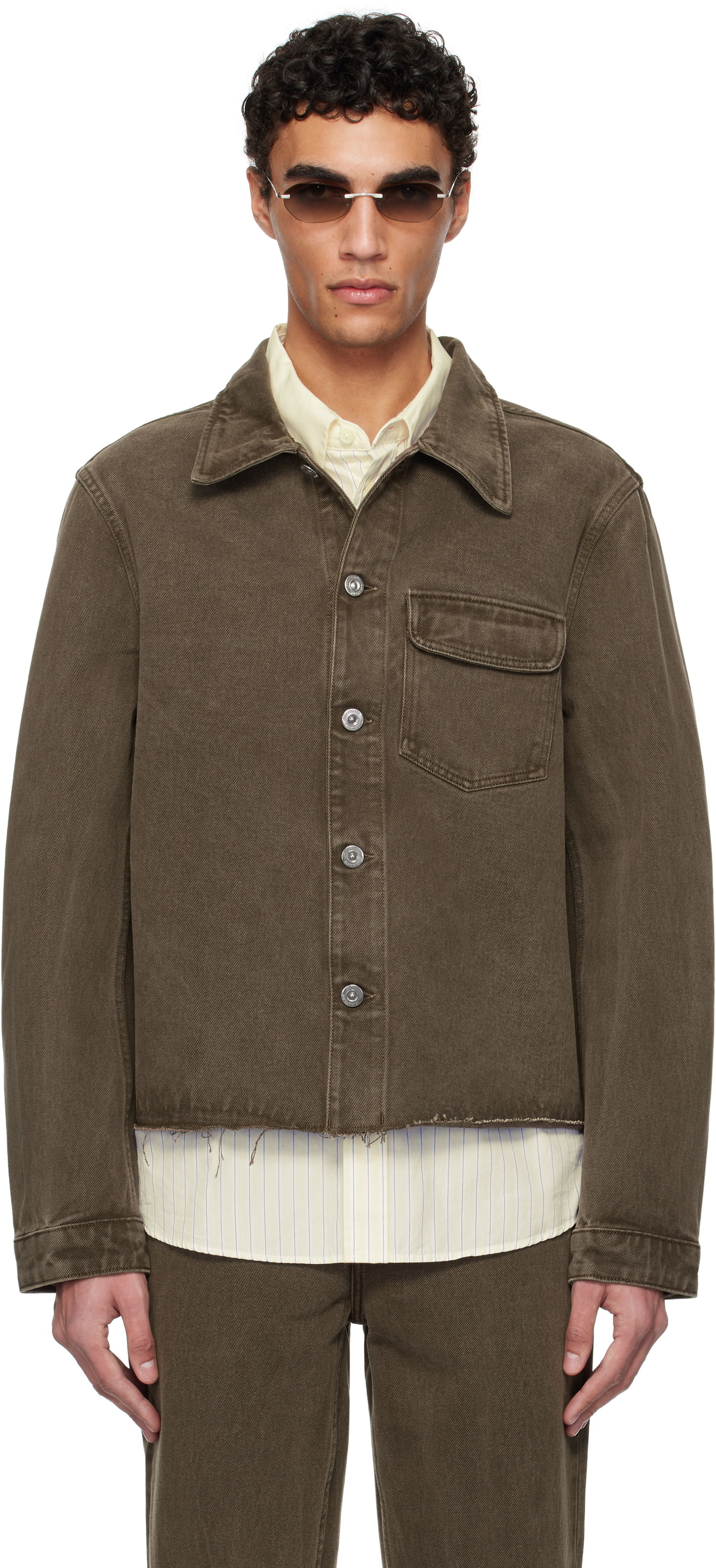 Bunda OUR LEGACY Our Legacy Cut Rebirth Denim Jacket Hnedá | M2255CC, 0