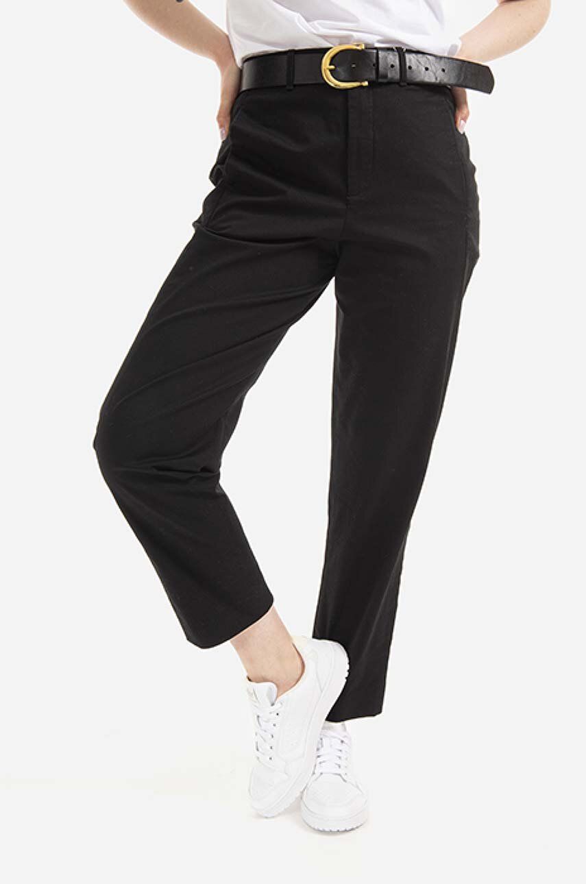Nohavice WOOLRICH Trousers Medium Waist Čierna | CFWWTR0118FRUT3028, 0