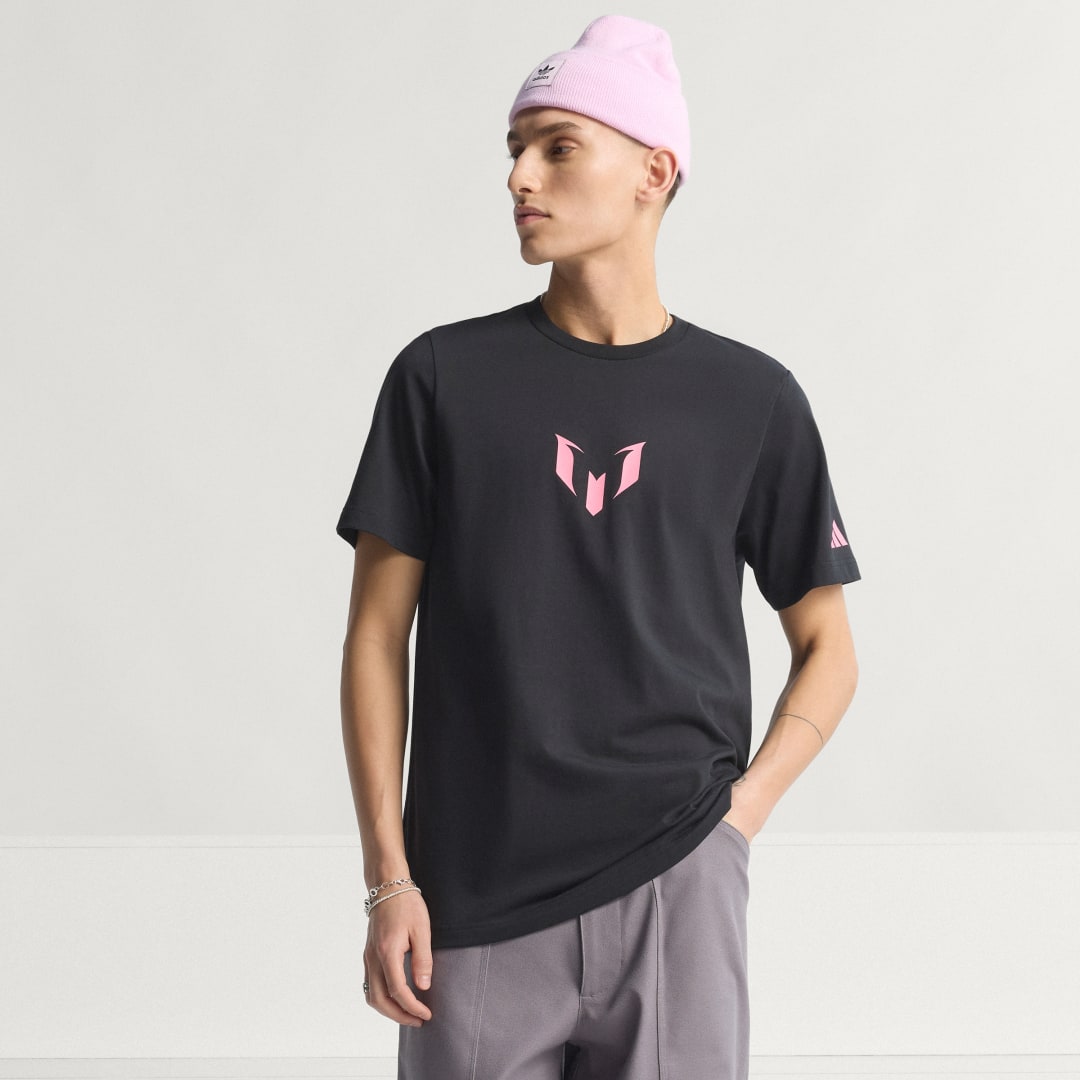 Tričko adidas Performance Messi Graphic T-Shirt Čierna | JM8955, 0
