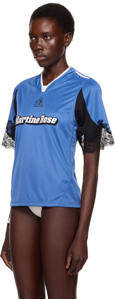 Tričko Martine Rose Martine Rose Lace Trim Football T-Shirt Modrá | 123JT08504, 3