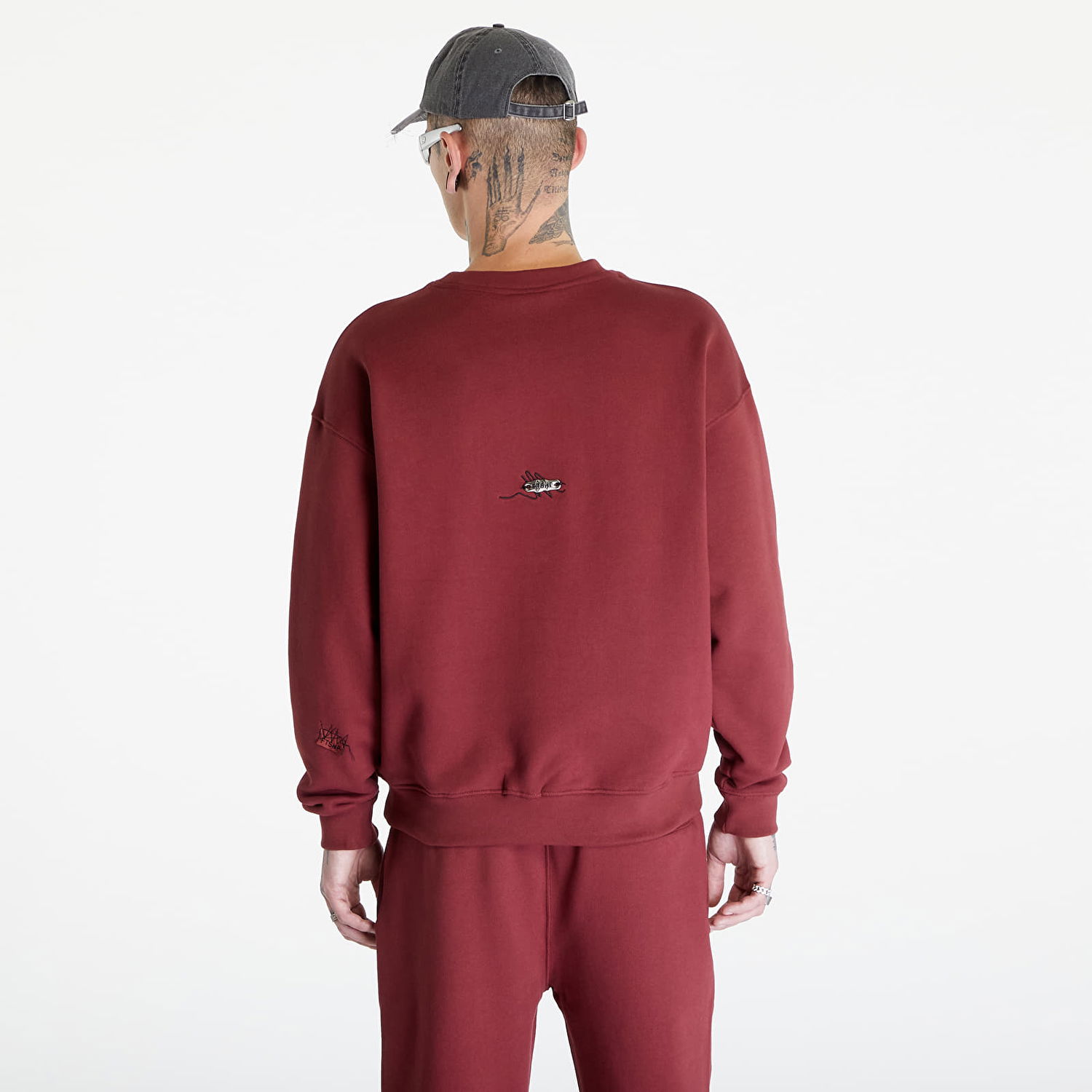 Mikina Footshop Everyday Crewneck Vínová | FTSHP_275, 1