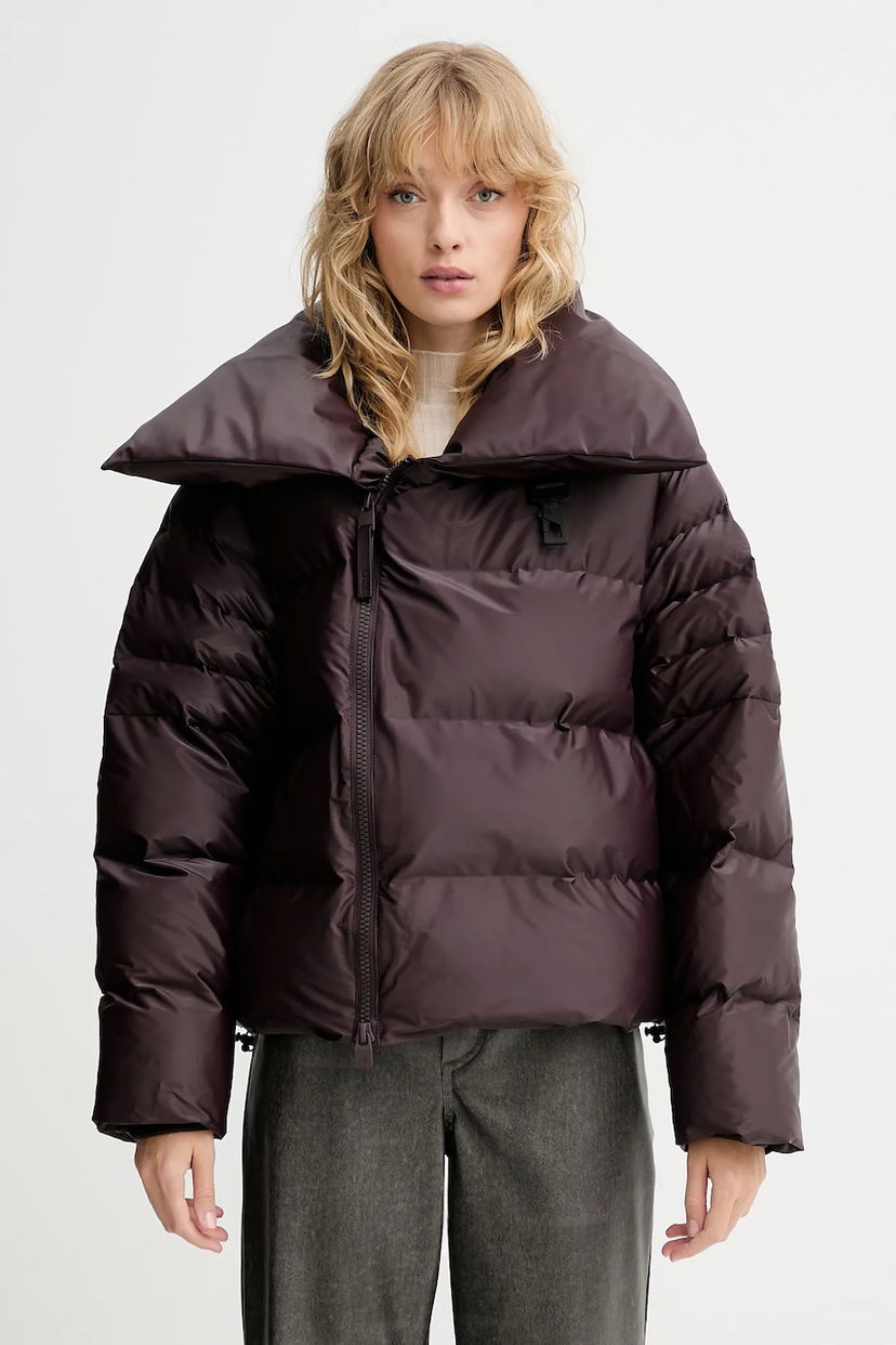 Prešívaná bunda Rains Rains Alta Vision Short Puffer Jacket Vínová | 17230