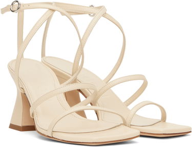 Doplnky Aeyde Aeyde Edda Leather Heeled Sandals Béžová | A11-HS-HLMS75CH152-SS25-100-007, 3