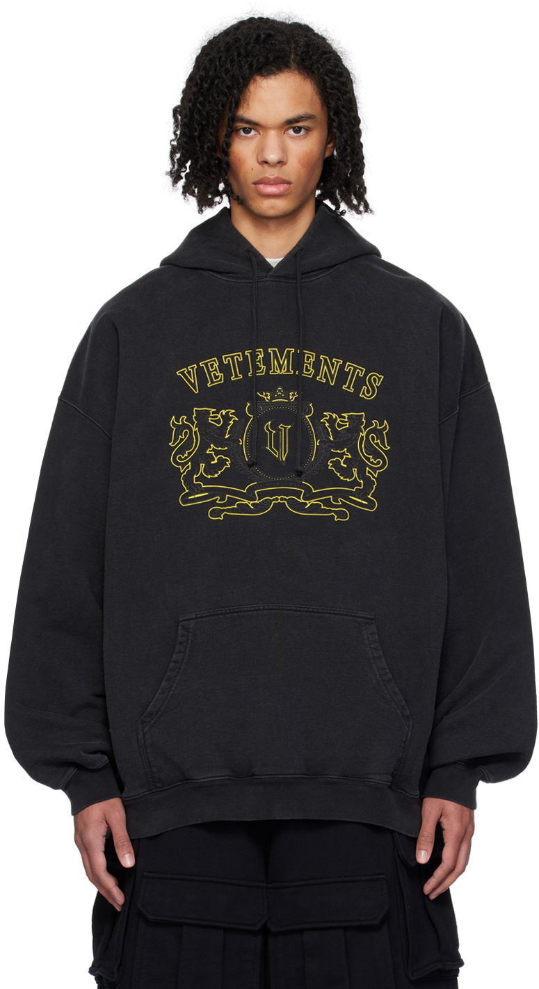 Mikina VETEMENTS Royal Hoodie Čierna | UE64HD310BY, 0