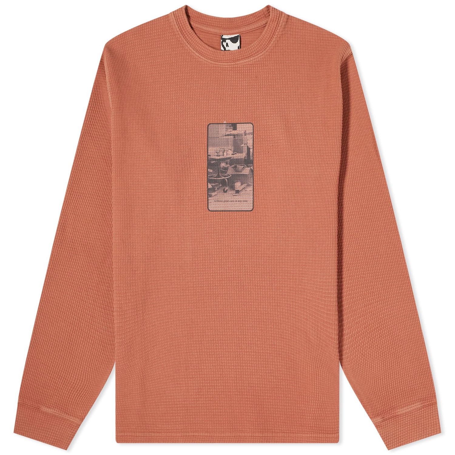 Tričko GR10K Heavy Waffle Hnedá | SS24GR4C3WAUP, 0
