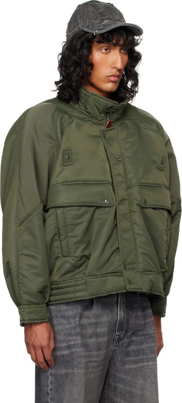 Bomber bunda R13 R13 Ribbed Flight Bomber Jacket Zelené | R13MR329 R436A, 1