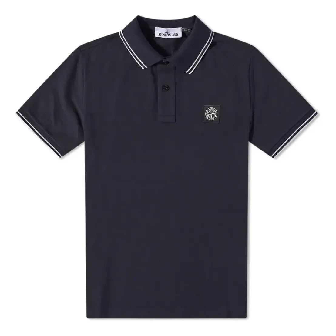 Polo tričko Stone Island Tipped Polo Shirt With Patch Navy | 101522S18-V0020, 0