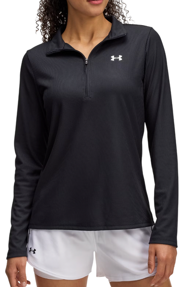 Mikina Under Armour Tech Rib 1/2 Zip Sweatshirt Čierna | 1389857-001, 0