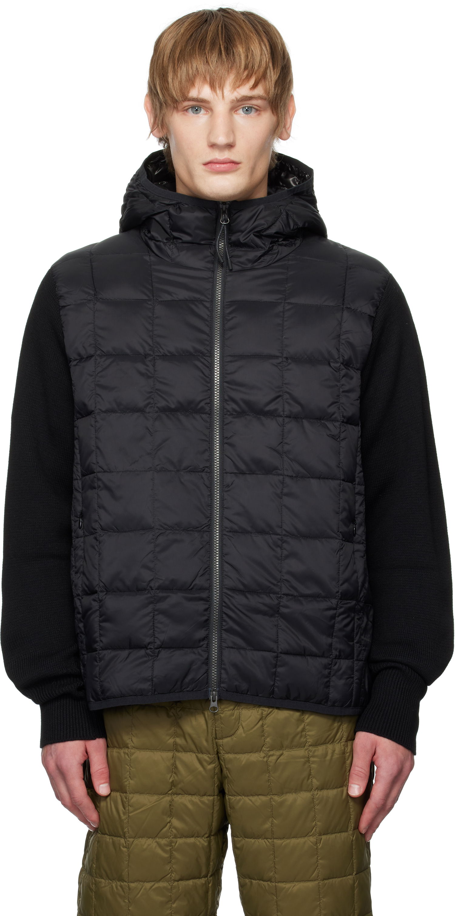 Prešívaná bunda TAION Hooded Down Jacket Čierna | TAION-106WZSN, 0