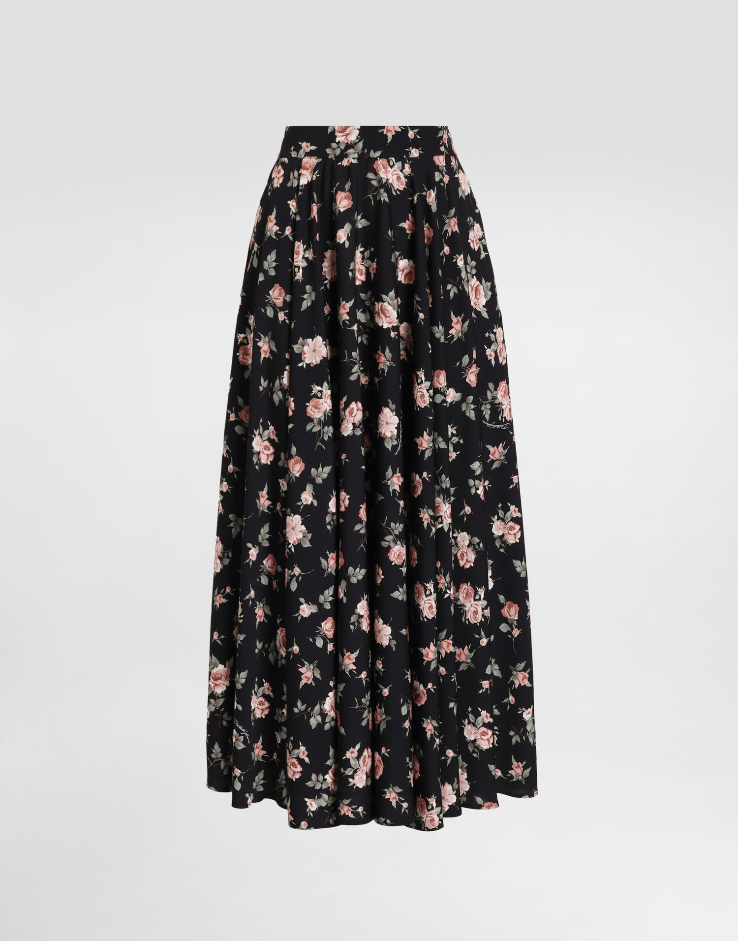 Sukňa Dolce & Gabbana Vintage Roses-print Charmeuse Circle Skirt Rôznofarebný | F4DBGTFSA8CHN5XQ, 0