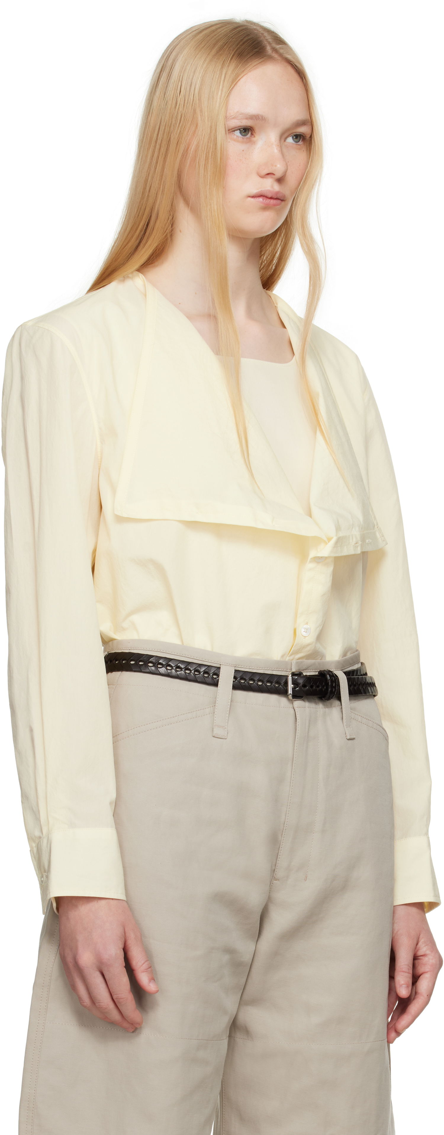Košeľa LEMAIRE Lemaire Soft Collar Blouse Žltá | TO1334 LF1399, 1