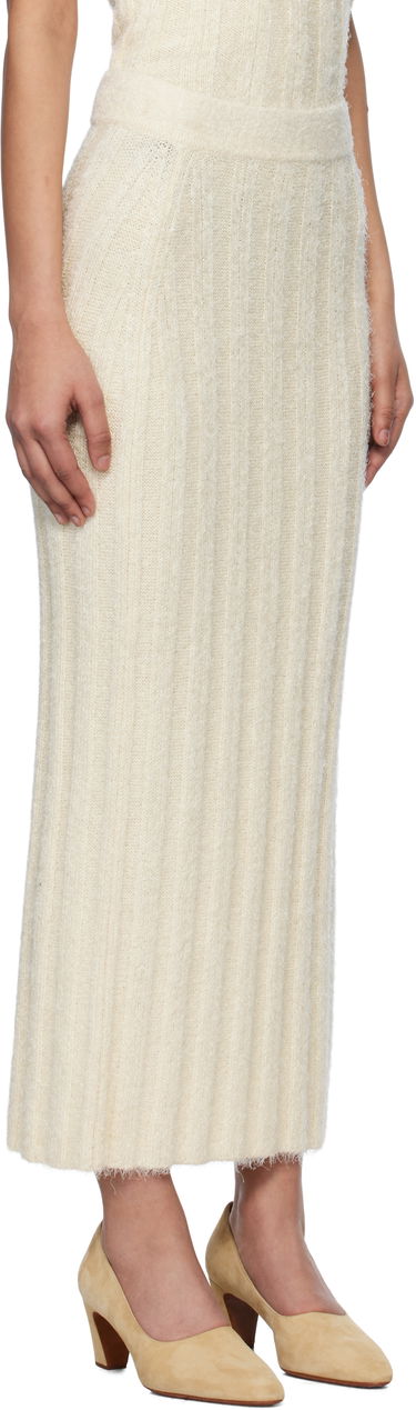 Sukňa Khaite KHAITE Claire Midi Knit Skirt Béžová | 9751309, 1