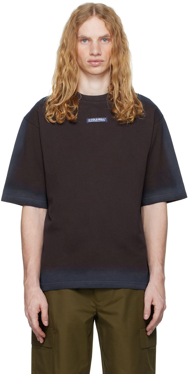 Tričko A-COLD-WALL* A-COLD-WALL* Verge Dip Dyed T-Shirt Čierna | ACWMTS196, 0