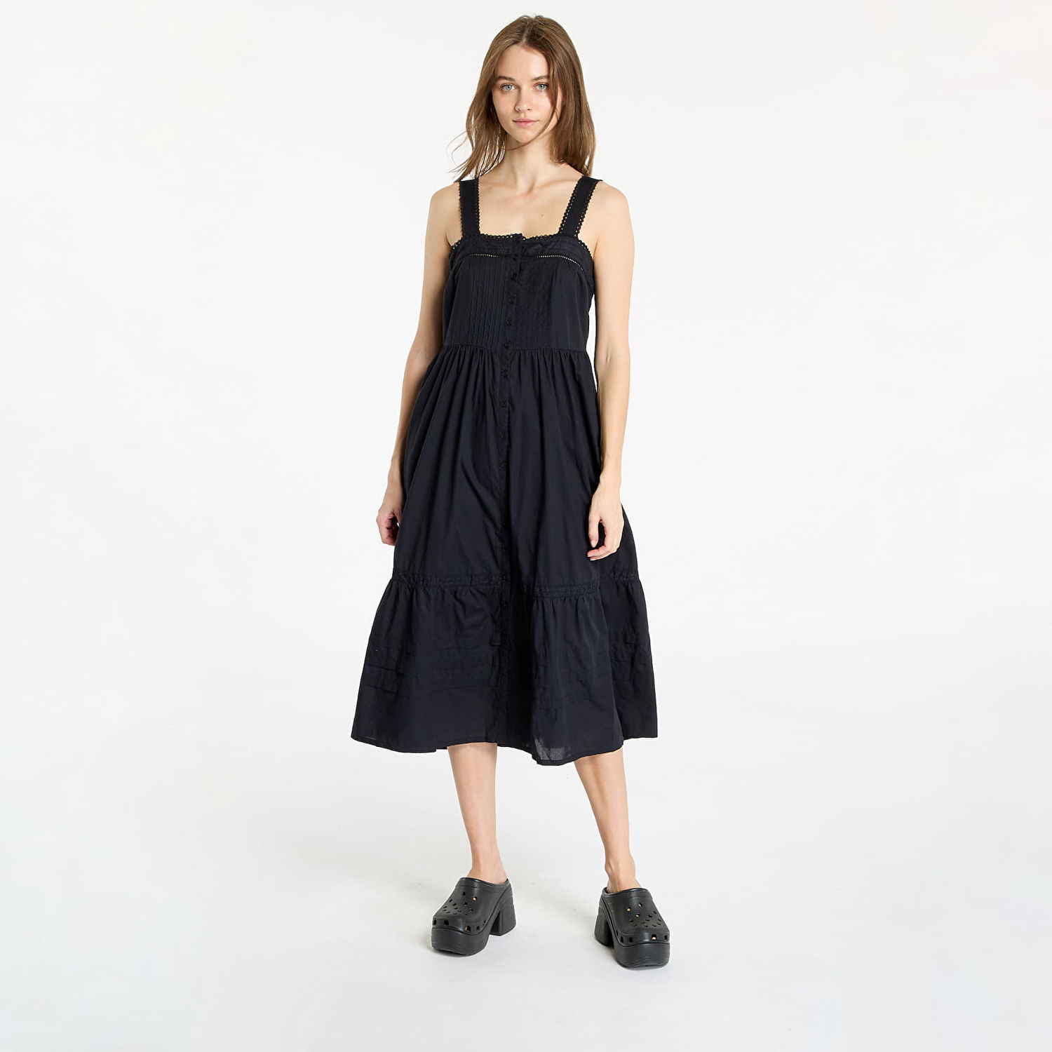 Šaty Levi's Cici Midi Dress Black Čierna | A8649-0003, 0
