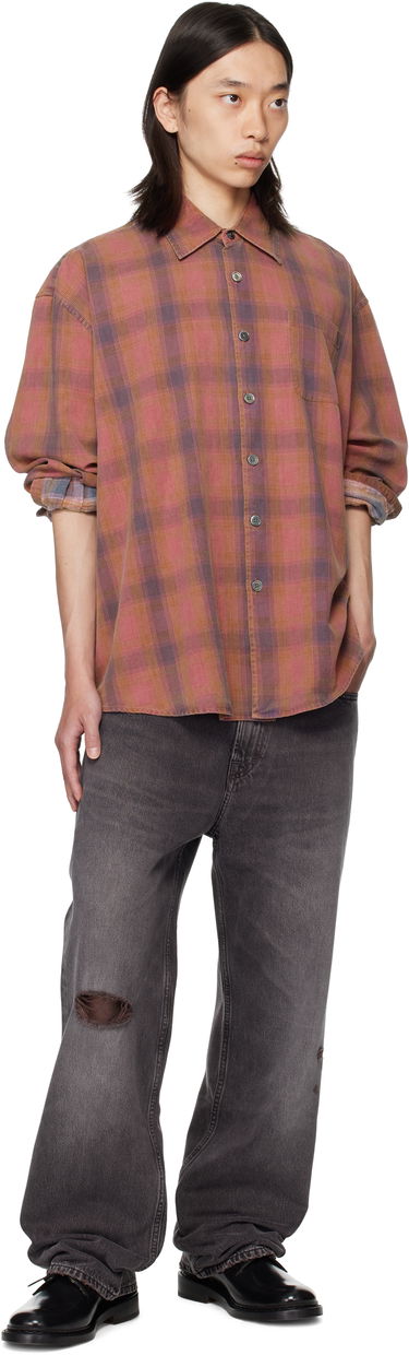 Košeľa OUR LEGACY Our Legacy Borrowed Plaid Shirt Ružová | M4252BIDC, 3