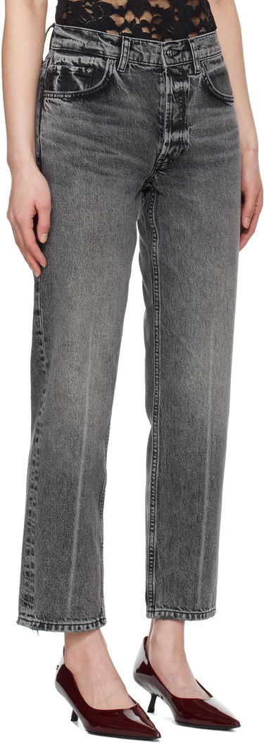 Džínsy Anine Bing Anine Bing Kate Straight-Leg Jeans Šedá | A-06-11158-WHG6, 1