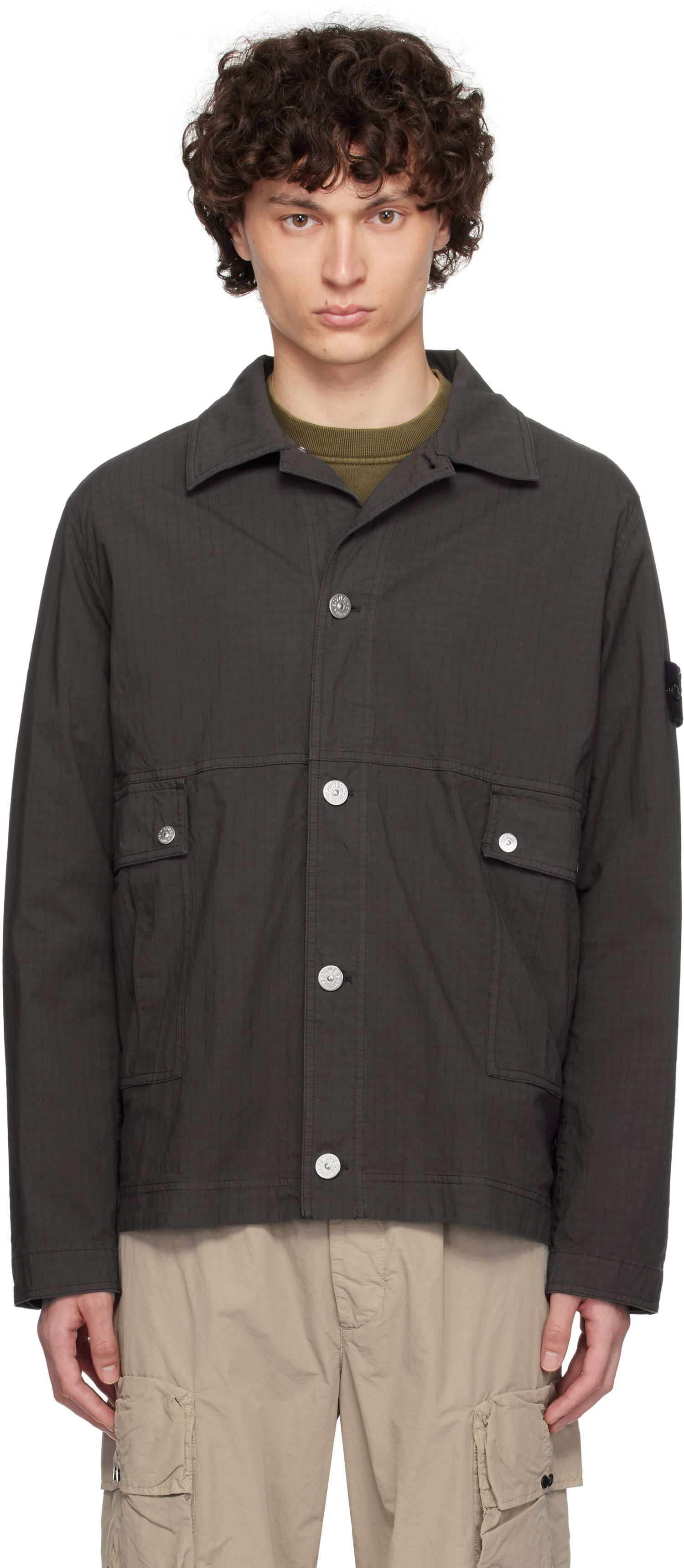 Bunda Stone Island Stone Island Mil-Spec Stretch Ripstop-TC Jacket Zelené | K1S15 1200026 S0063, 0