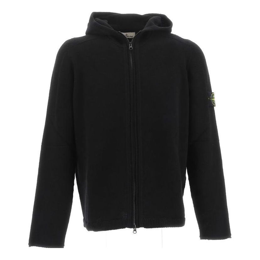 Sveter Stone Island Zip Hoodie Čierna | 7915509A3-V0029