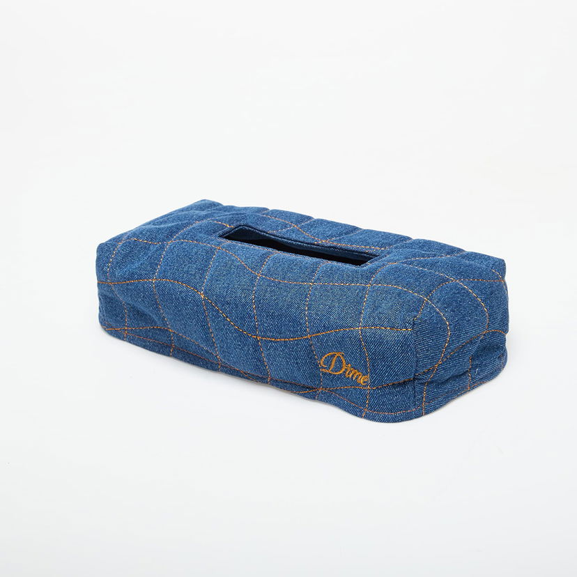 Doplnky Dime Dime Quilted Tissue Box Cover Modrá | DIMEFA2529IND